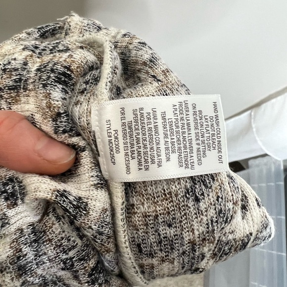 Bobeau JORDYN RIBBED KNIT JUMPSUIT leopard print size medium - Picture 13 of 14